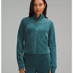 Scuba track jacket velvet cord